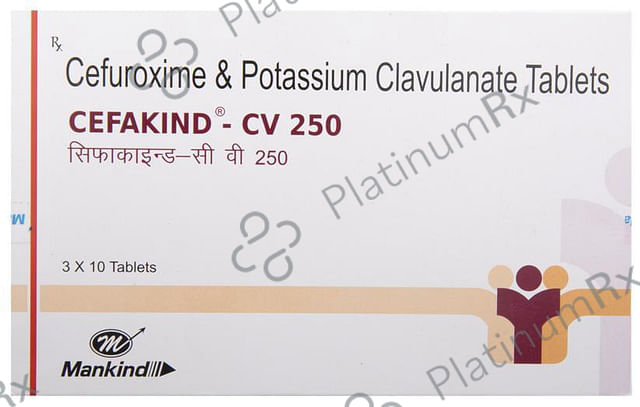 Cefakind CV 250/125mg Tablet 10s