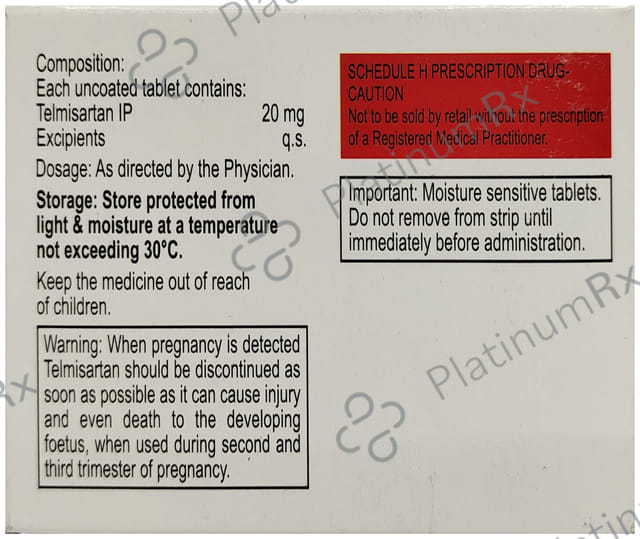 Telmijub 20mg Tablet 15s