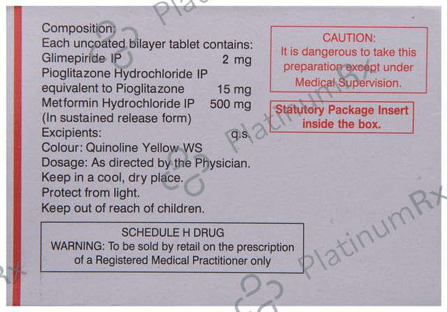 Triglimiprex Tablet SR 10s