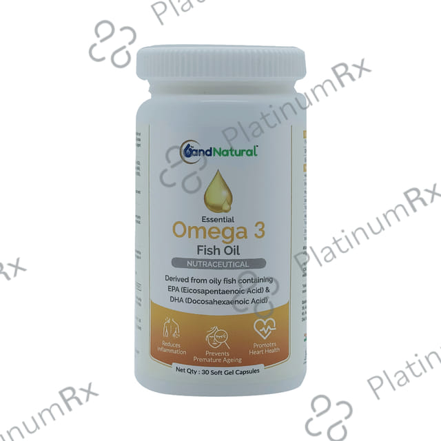 6th and Natural Essential Omega 3 Fish Oil Capsule 30s