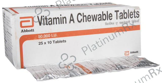 Vitamin A 50000IU Chewable Tablet 10s
