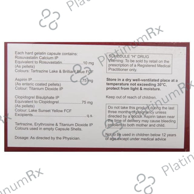 Rosukem Gold 10/75/75mg Capsule 10s