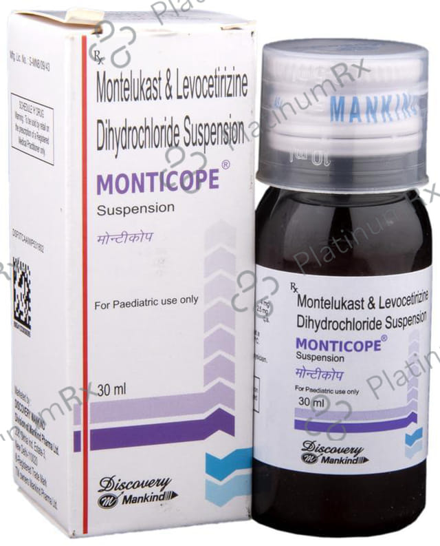 Monticope 2.5/4mg Oral Suspension 30ml