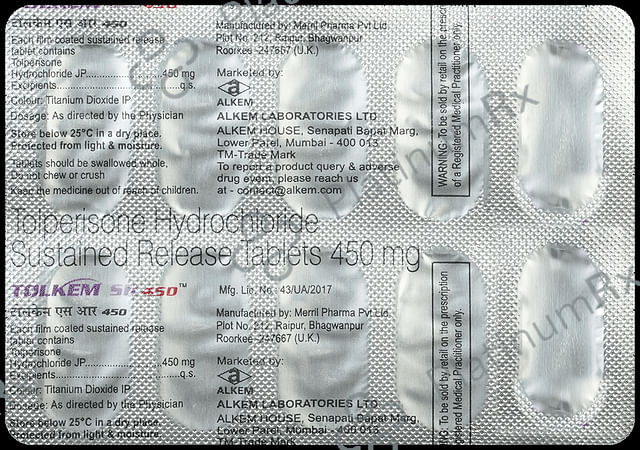 Tolkem SR 450mg Tablet 10s