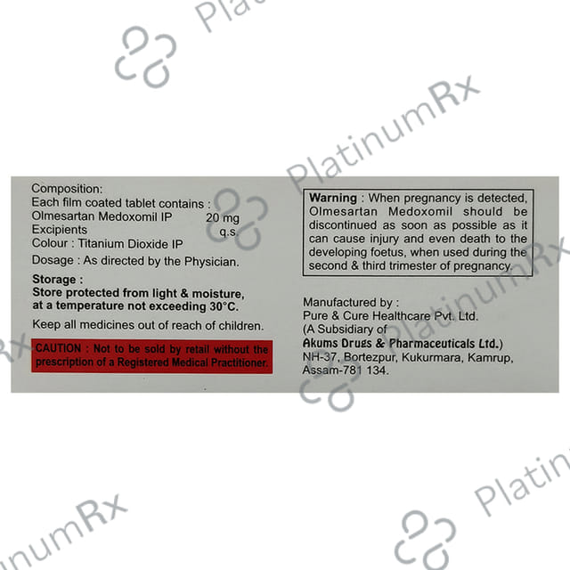 Olmecaid 20 Tablet