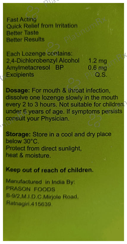 Healtuss Ginger Lemon Lozenges 8s
