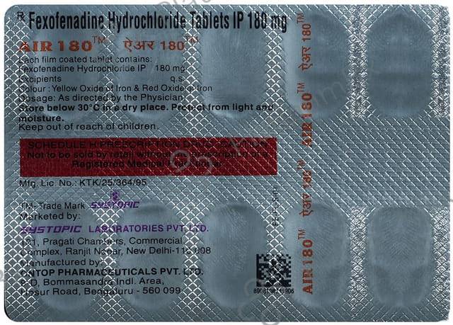 Air 180mg Tablet 10s