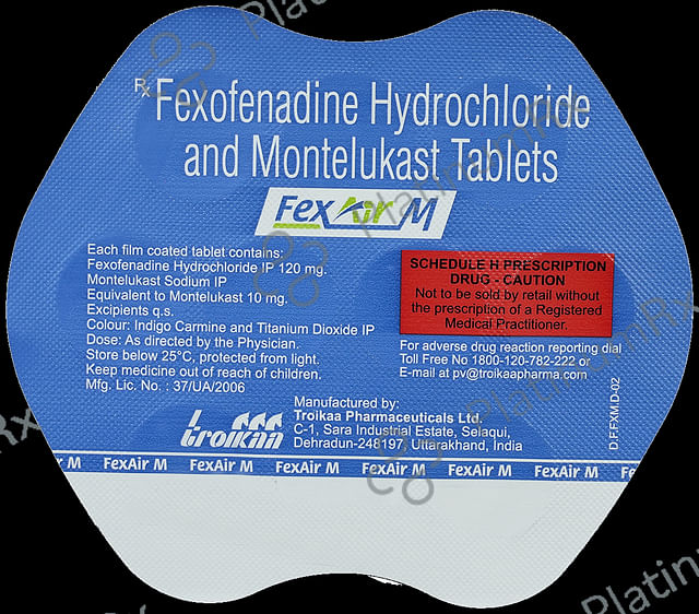 Fexair M 10mg/120mg Tablet