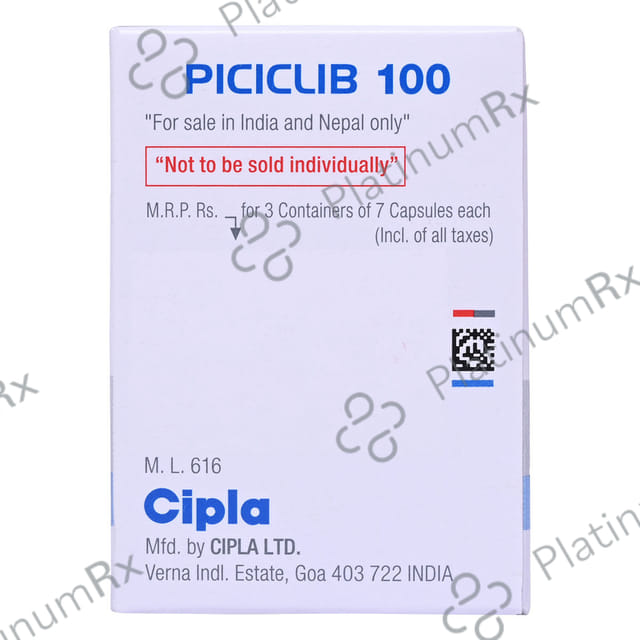 Piciclib 100mg Capsule 3X7s