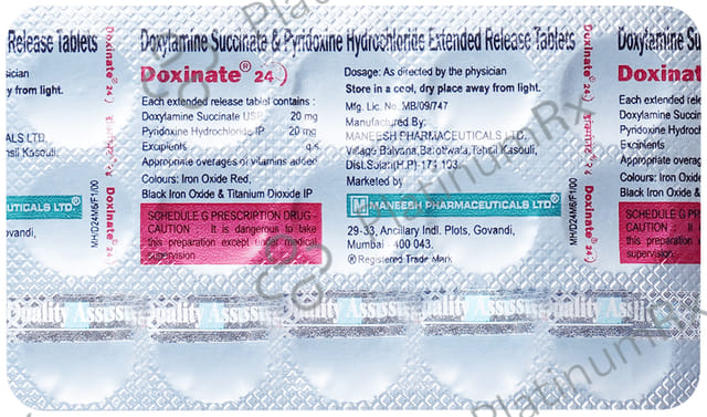 Doxinate 24 40mg Tablet ER 15s