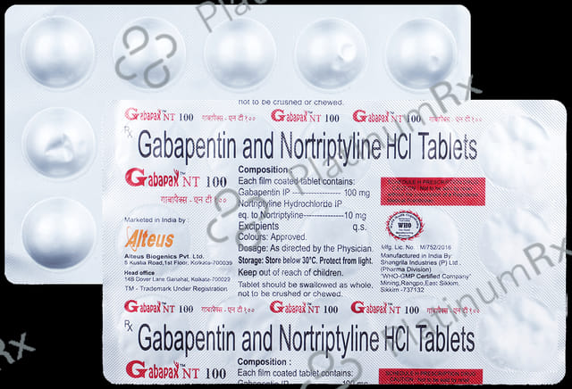 Gabapax NT 10/100mg Tablet 15s