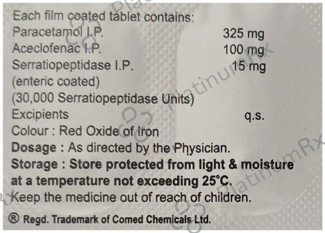 Lyser AP 100/325/15mg Tablet 10s