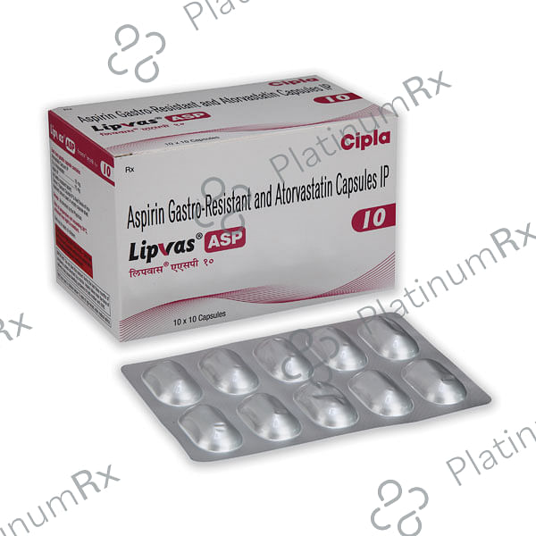 Lipvas ASP 10mg Capsule 10s