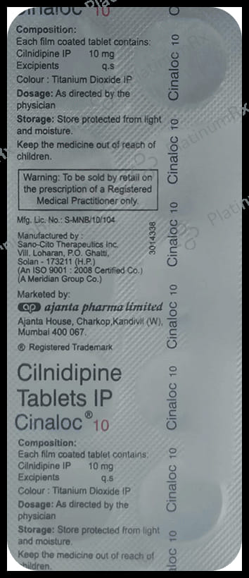 Cinaloc 10mg Tablet