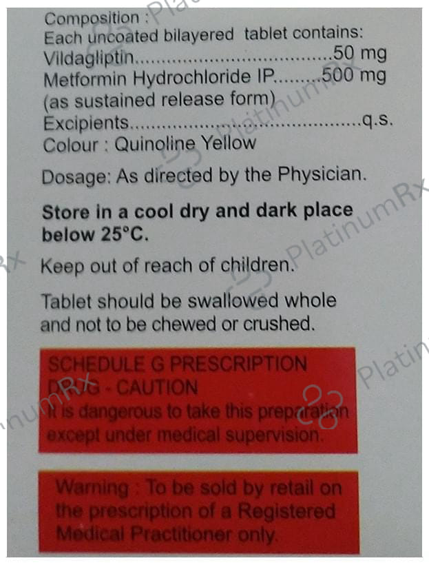 Gluvilda M+ 500/50mg Tablet SR 15s