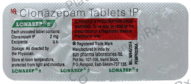Lonazep 2mg Tablet 10s