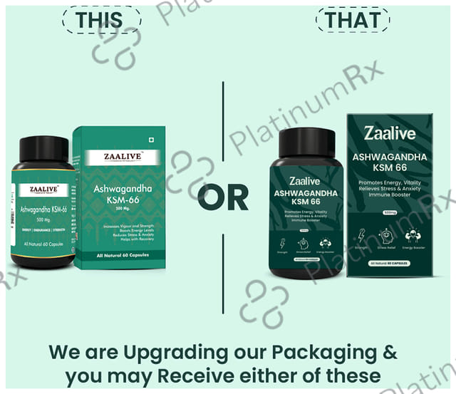 Zaalive Ashwaganda KSM 66 Capsule