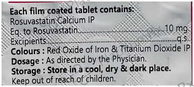 Rosuvista 10mg Tablet 15s