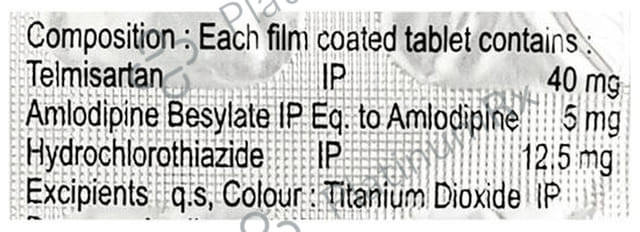 Telzox Trio 5/12.5/40mg Tablet 15s