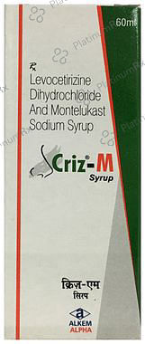 Criz M 2.5/4mg Syrup 60ml