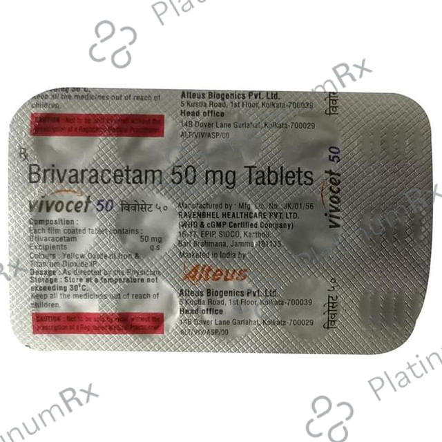 Vivocet 50 Tablet 14 Tablet