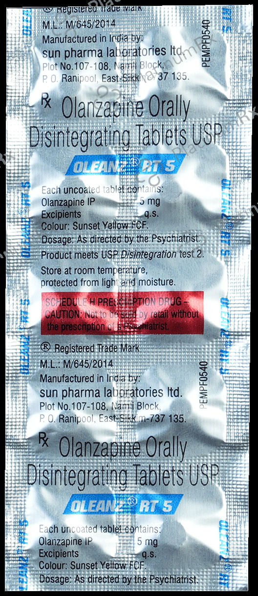 Oleanz RT 5mg Tablet 10s