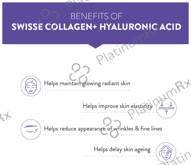 Swisse Collagen + Hyaluronic Acid - With Vitamin C & E for Anti-Wrinkle Support - Tablet