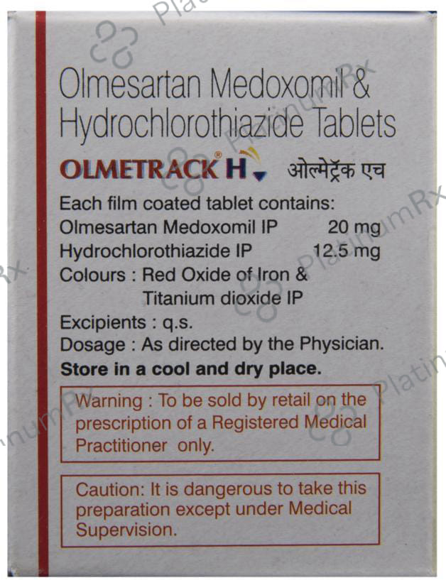 Olmetrack H 12.5/20mg Tablet 10s