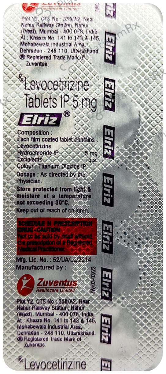 Elriz 5mg Tablet 10s