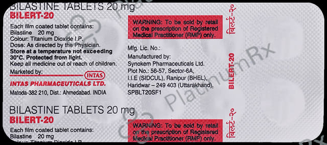 Bilert 20mg Tablet 10s