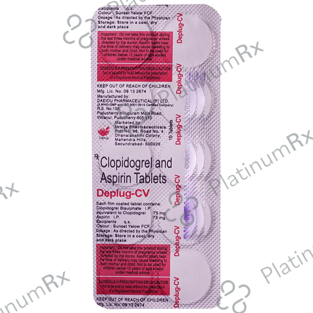 Deplug CV 75/75mg Tablet 10s