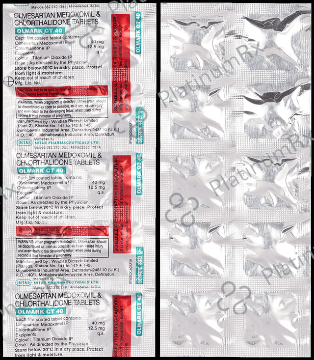 Olmark CT 12.5/40mg Tablet 10s
