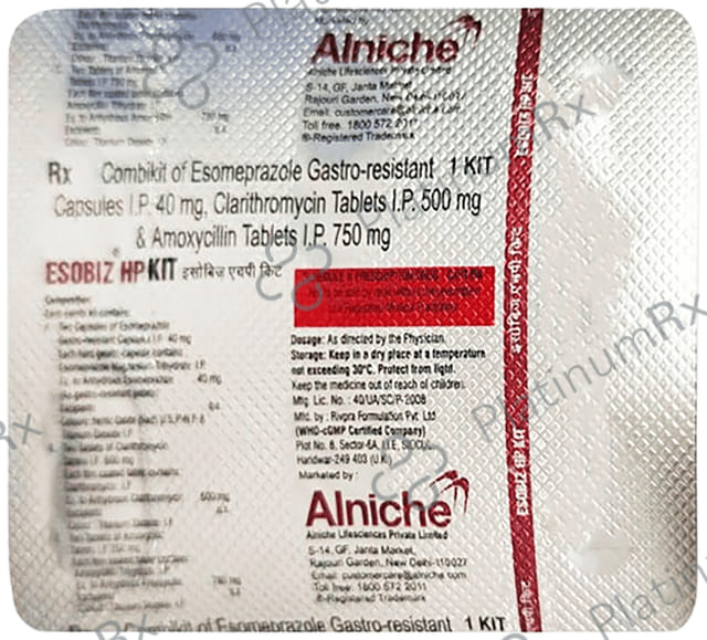 Esobiz HP 750/500/40mg Kit 1s
