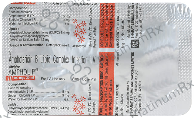 Ampholip 100mg Injection 1s