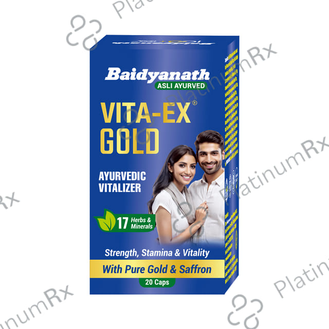 Baidyanath Vita-Ex Gold Capsule for Vitality & Stamina 20 capsules