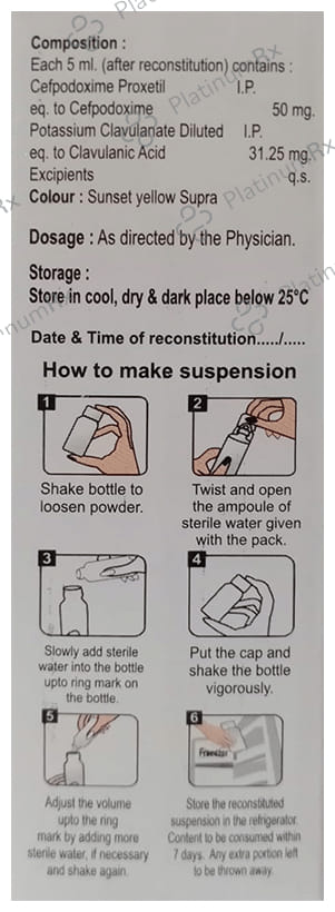 Proxcef-CV Oral Suspension