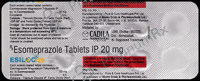 Esiloc 20 Tablet
