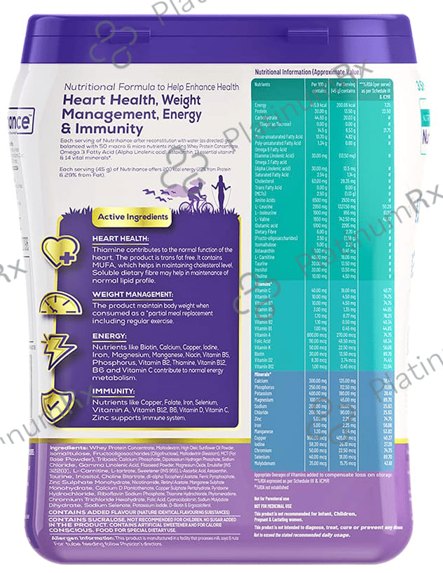 Jubilant Nutrihance for Weight Management, Energy & Heart Health - Flavour Vanilla