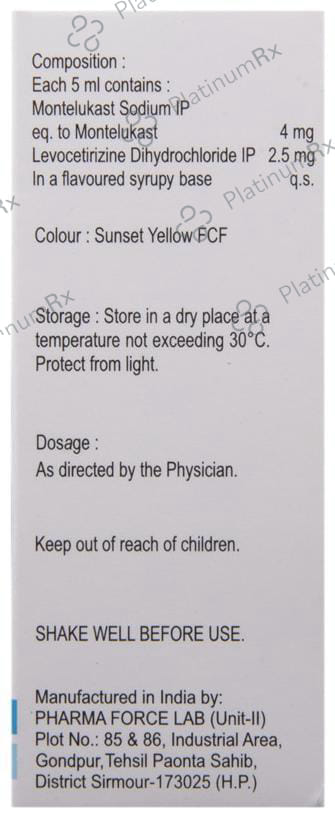 Monticope 2.5/4mg Oral Suspension 30ml