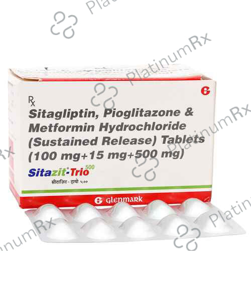 Sitazit Trio 15/100/1000mg Tablet 10s