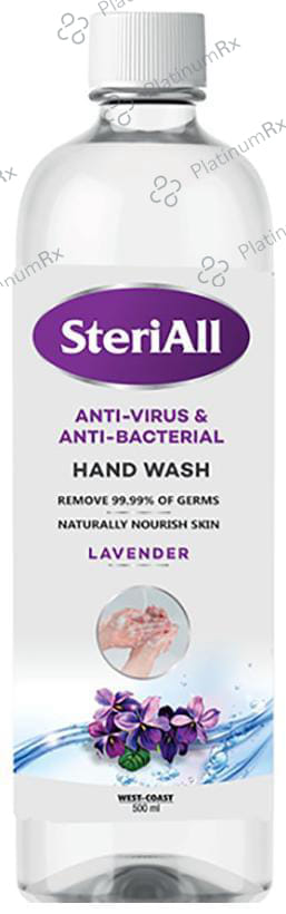 SteriAll Anti-Virus & Anti-Bacterial Hand Wash Lavender 500 ml