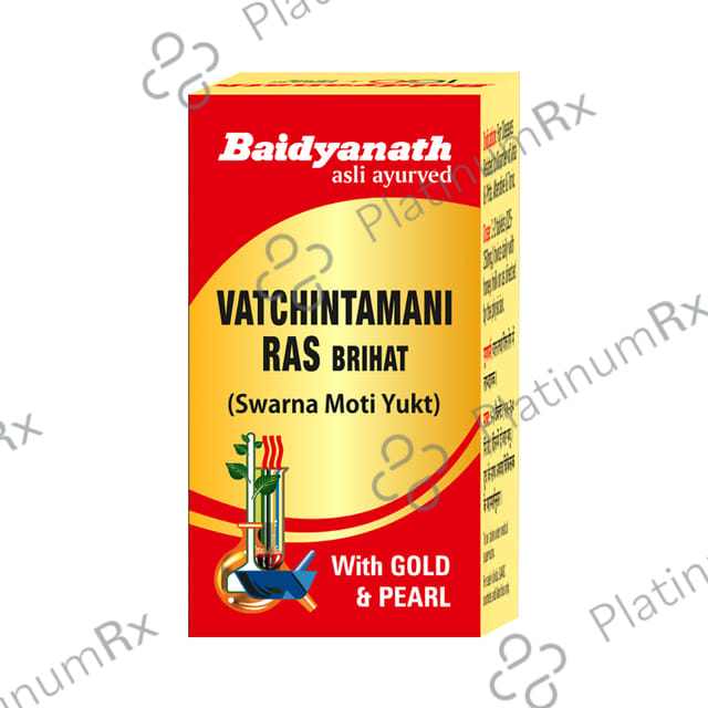 Baidyanath Vatachintamani Ras Vrihat With Gold and Pearl Tablet 10 tablets