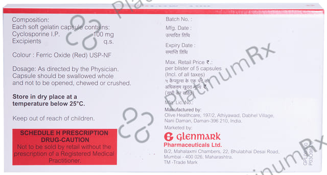 Pasilow 100mg Capsule 5s