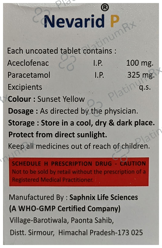 Nevarid P Tablet