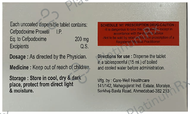 Cefocret 200 Tablet DT 10s