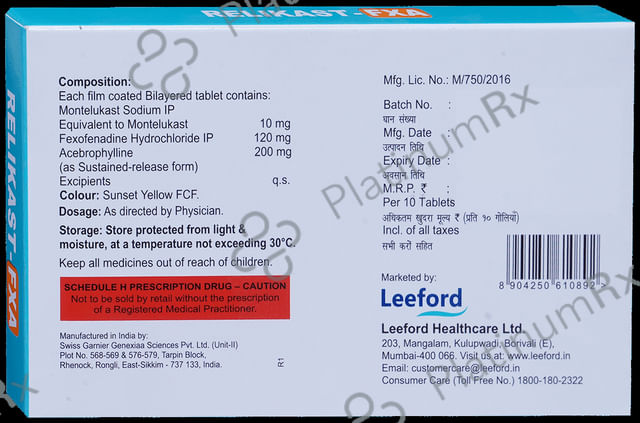 Relikast-FXA Tablet SR