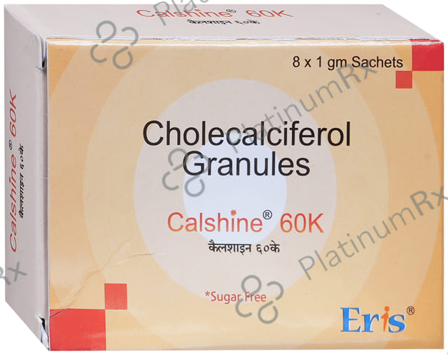 Calshine 60000IU Sugar Free Sachet 1s