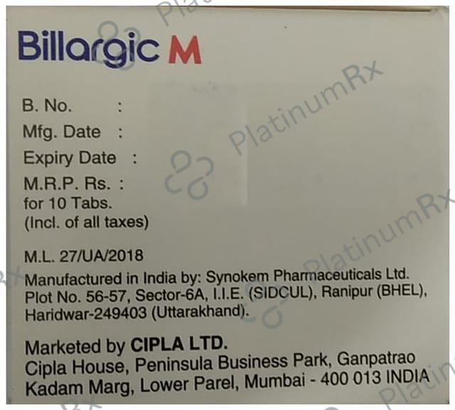 Billargic M Tablet