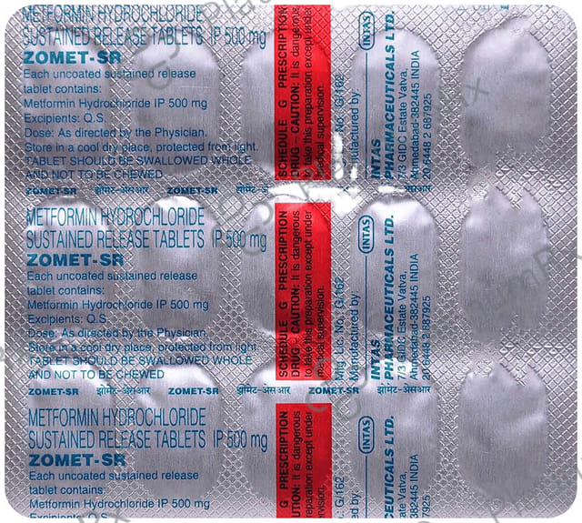 Zomet 500mg Tablet SR 10s