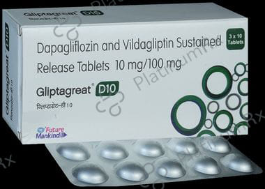 Gliptagreat D 10/100mg Tablet 10s